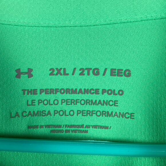 Under Armour Performance Polo Men's 2XL Green Yankee Trace 25th Anniversary New - Picture 4 of 12